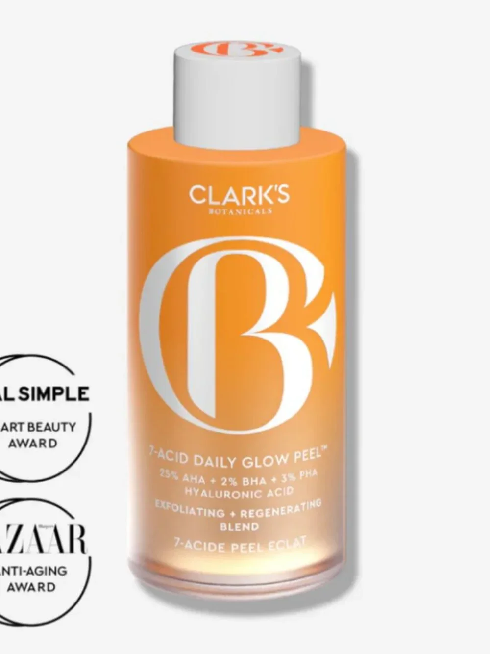NWT Clark's Botanicals 7-Acid Daily Glow Peel 120 ml